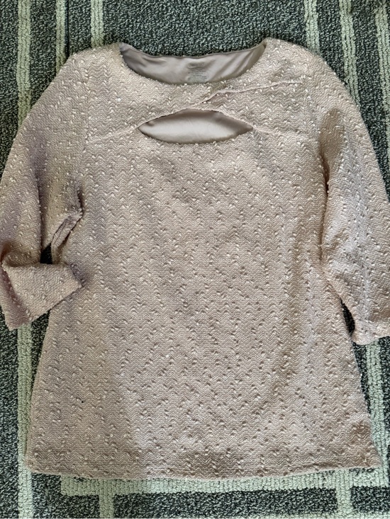 Jennifer Lopez Tops - Jennifer Lopez Blush Ribbed Knit Top